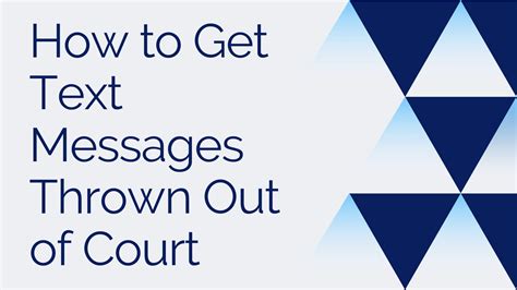 <strong>Texting</strong> can be saved with the date and time of production which makes it easy to verify when it comes to. . How to get text messages thrown out of court